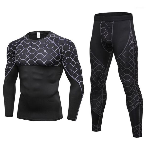 

running sets yel male sport suits quick dry run jogging clothes soccer training set fitness tracksuit for men1, Black;blue