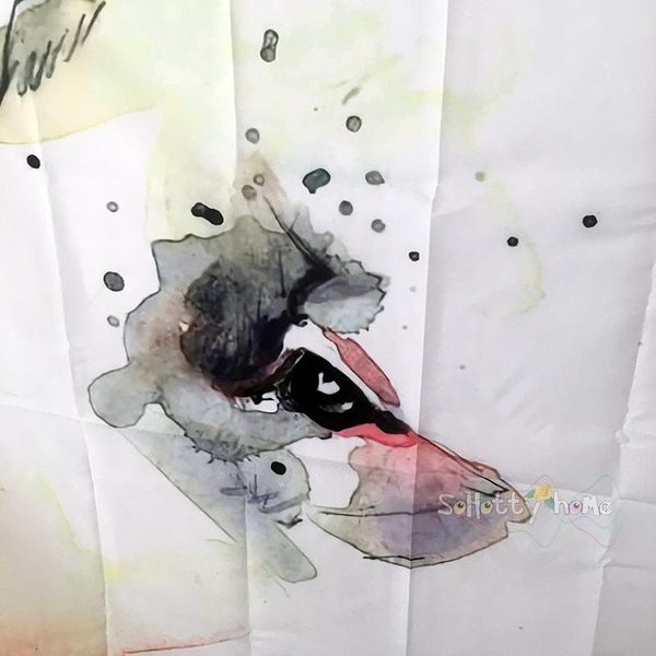 

занавес белых акварелей собаки для ванны большие водонепроницаемые для купания душ смазливых широких крючков ванны крышки дополнительного 12