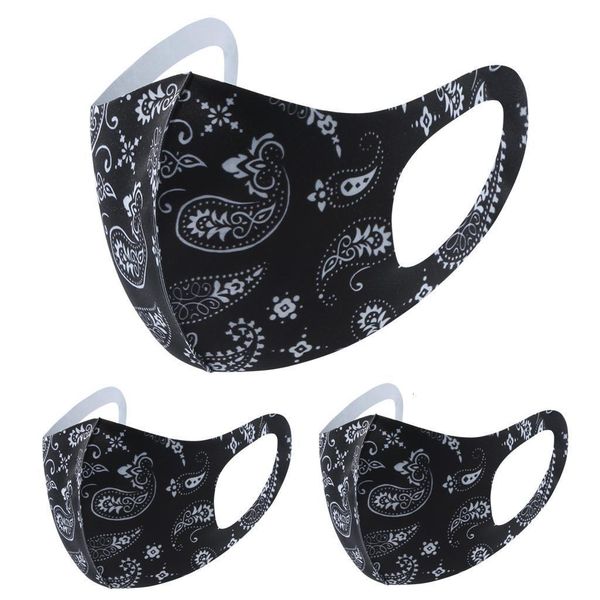 

3pcs flower washable pm 3d reusable mask 25 masks cover mouth face printed protective fabric baqgj