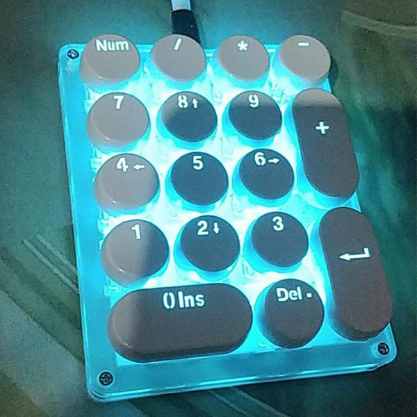 

mini number mechanical keyboard usb custom macro programming keyboard for office accounting plug and use windows