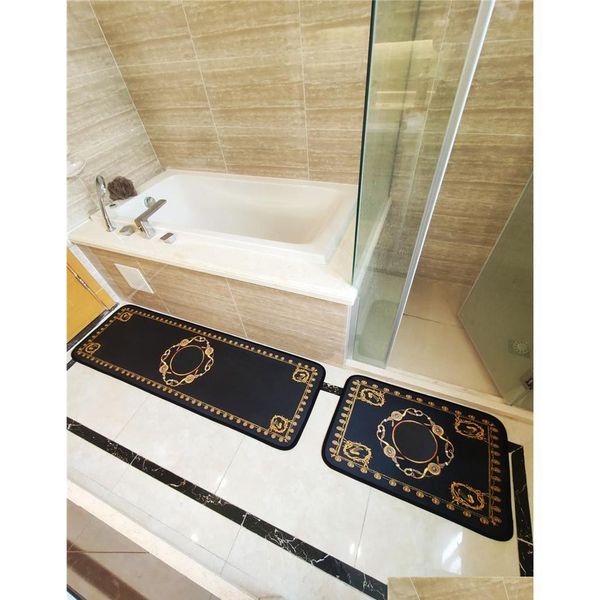 

trend hipster mats bathroom kitchen two-piece set carpets indoor non-slip absorb water mute balcony bath ma qylihx sweet07
