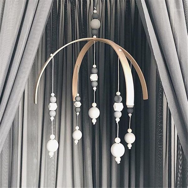 

wooden wind chimes bell peal baby room mobile decor hanging hanger art mobile baby chandelier pgraphy props newborn gift1