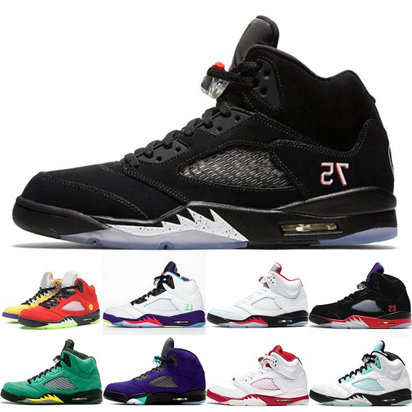 

jumpman 5s men basketball shoes 5 what the alternate bel fire red ducks white cement mens trainers sports sneaker size 40-47