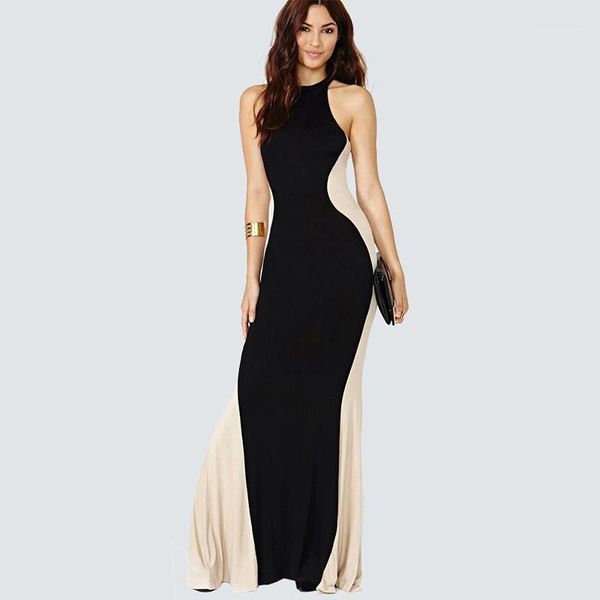

wholesale- plus size summer black casual women long maxi celebrity floor length sheath long eveing party women's dresses 6391, White;black