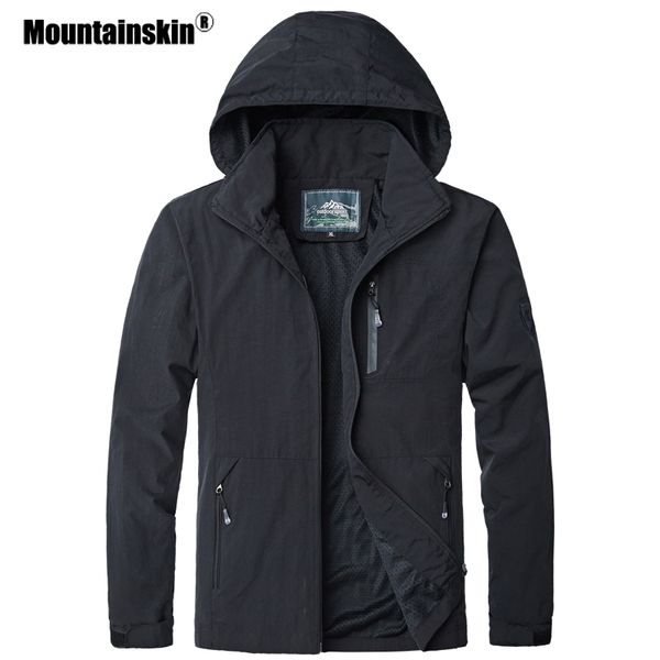

mountainskin spring autumn new men's jackets waterproof windproof windbreaker hooded male coats mens brand clothing 5xl sa523
