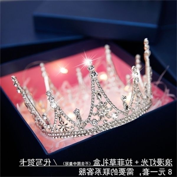 

isuper beauty 2020 fairy new crown bridal simple headdress set hair wedding dress accessories, Silver