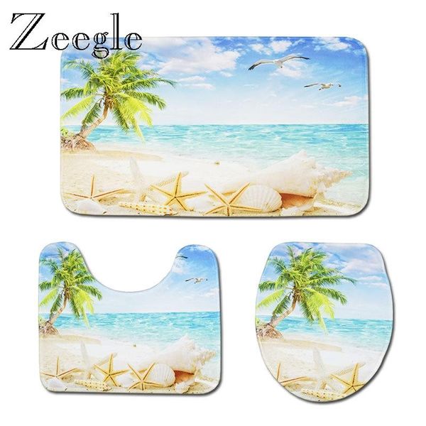 

3pcs/set bathroom mat set flannel anti-slip kitchen bath mat carpet bathroom toliet rug washable tapete banheiro