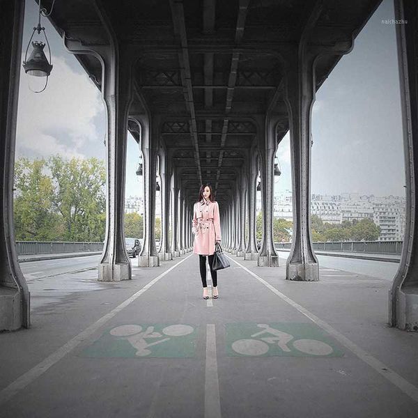 

xiaoying rubber socialite paris spring wind elegant new dust coat seconds kill not refund don't change1, Tan;black