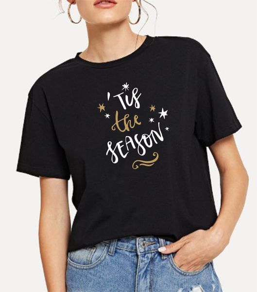 

lh20446 summer t-shirt women's short-sleeved loose the teason english printing casual wild round neck trendy t-shirt sweater women, White