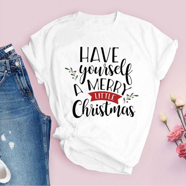 

tees for women print letter festival new year 90s merry christmas ladies clothes lady clothing female t shirt t shirt, White