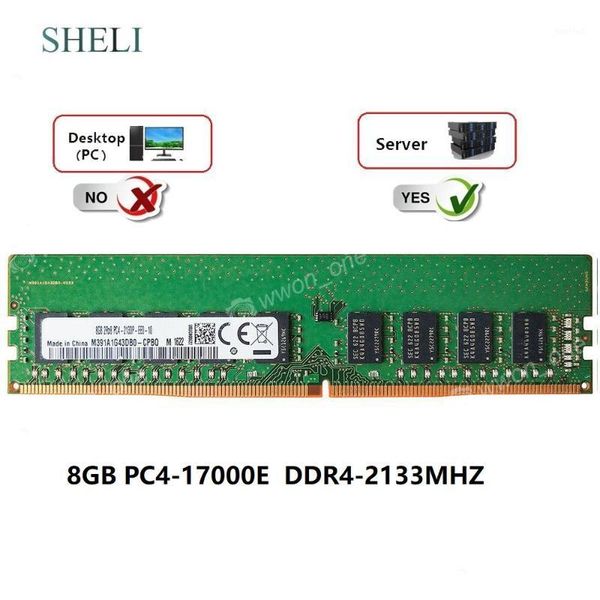 

rams sheli 8gb pc4-2133p 288pin ecc unbuffered memory for t130 r230 r330 r3401