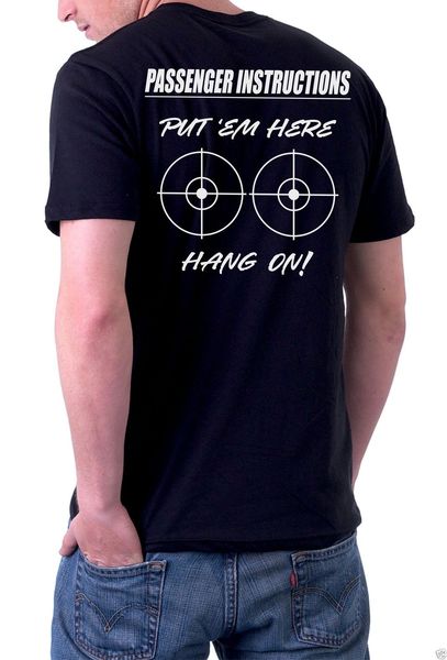 

fashion passenger instructions put 'em here hang on bullseye boobs biker shirt humor tee shirts sport hooded sweatshirt hoodie