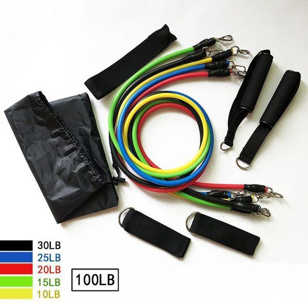 

11pcs/set pull rope fitness chest exercises resistance bands excerciser body training1