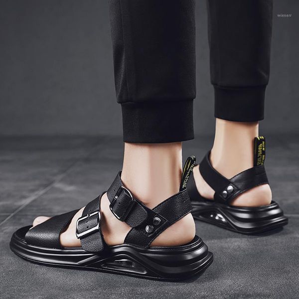 

sandalsslippers breathable deportivas schuhe beach sommer schoenen heren flops slippers summer zapatillas sandals mens homme de1, Black