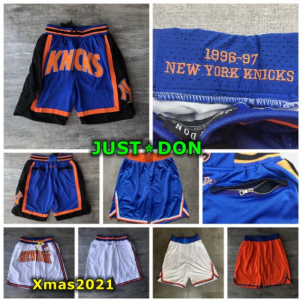 

vintage mens retro classic mesh 1996-97 blue white just don pocket shorts authentic stitched 9 rj barrett basketball shorts with logo tags, Black