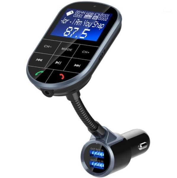 

car wifi router 20pcs bc37 fm transmitter modulator wireless bluetooth handsbig lcd screen display dual usb 2.4a 2.1a1