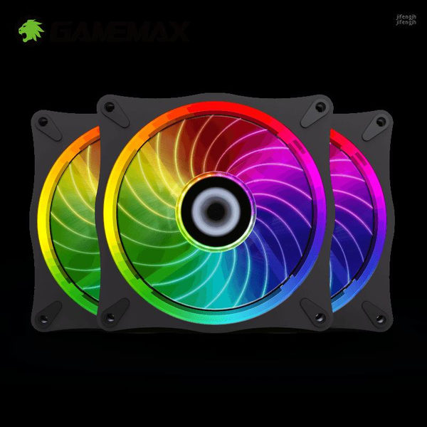 

gamemax rl300 rgb pc fan 120mm atx case radiator adjustable led argb quiet remote computer cooler cooling fan rgb case fans1