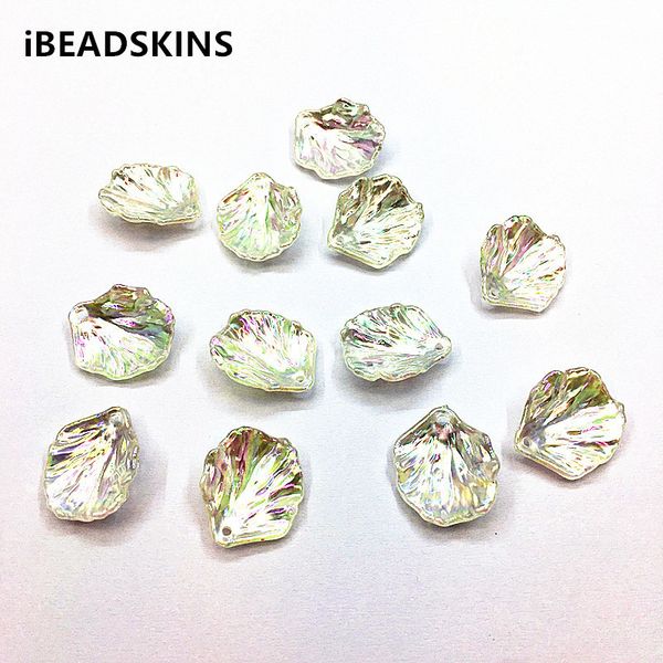 

new arrival 20x17mm 200pcs aurora/ab effect petal beads for earrings parts,hand made headdress necklace diy/findings jewelry 200930, Black