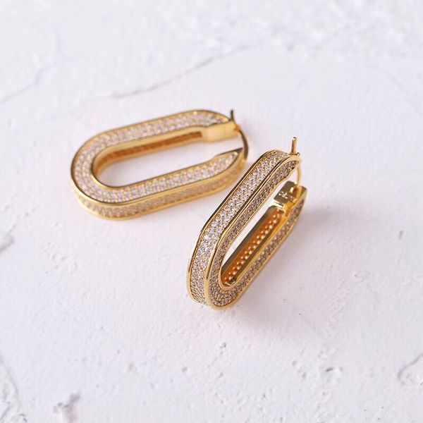 

pairs fashion simple square earring stud hoop gold color and silver plated wholesale price ps5613, Golden