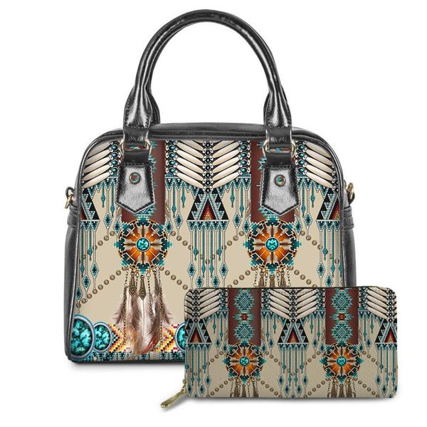 

whereisart болса feminina mujer 2pcs / set женский сумка native-американцев мода pu кожа женщин сумки плеча tote basg