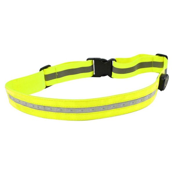 

waist support outdoor reflective elastic belt men women glow adjustable band with plastic plugging buckle, Black;gray