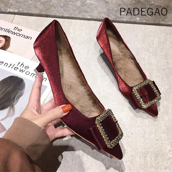 

high heel 2020 women shoes crystal wedding shallow high-heeled elegant fashion woman heels, Black