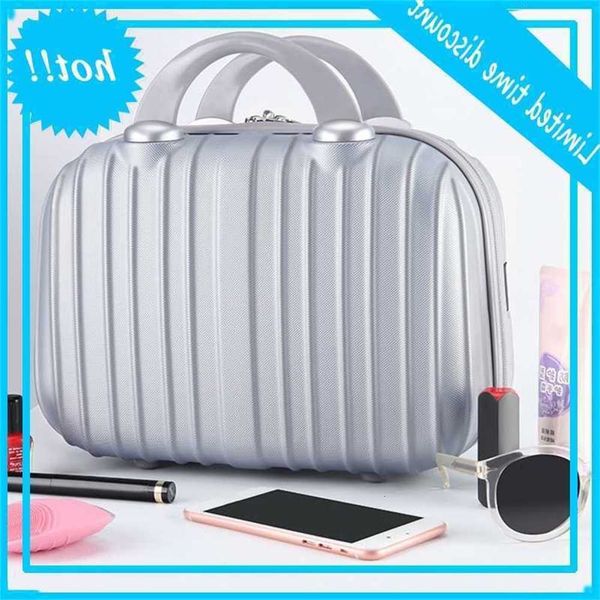 

14in cosmetic case baggage small travels portable pouch carrying box multifunctional suitcase for make-up