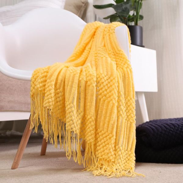 

battilo solid lightweight knit patterned throws for sofa home decorative bed blanket, 127 x 152cm