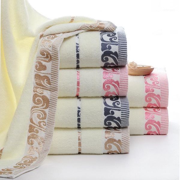 

towel gift bath untwisted yarn jacquard xiangyun thick absorbent towel1