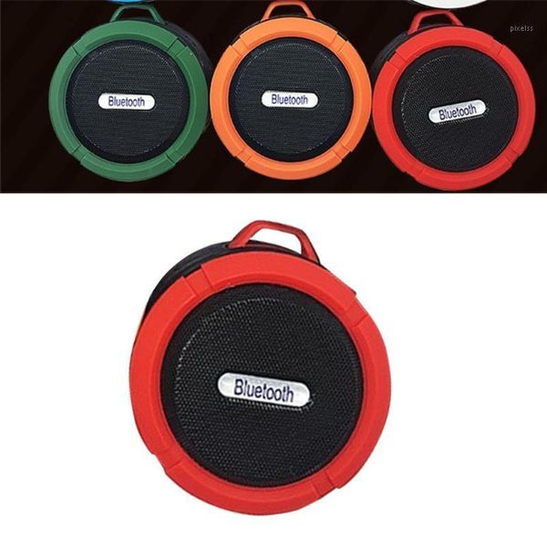 

c6 bluetooth sports speaker mini round wireless portable hanging waterproof stereo sound box gift1
