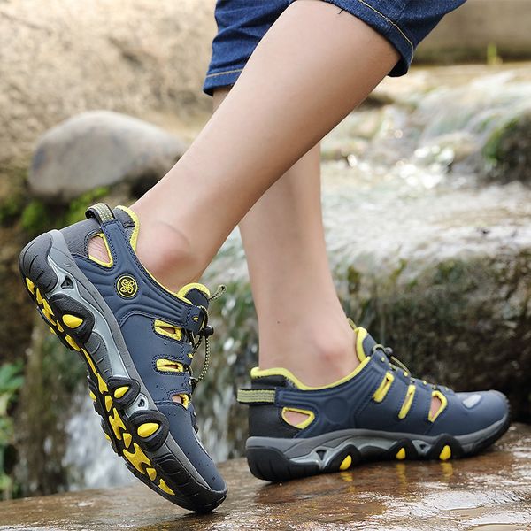 

2019 man romanas beach sandals summer hollow men's outdoor shoes roman men casual shoe flip flops plus sandals flat hombre t200420, Black