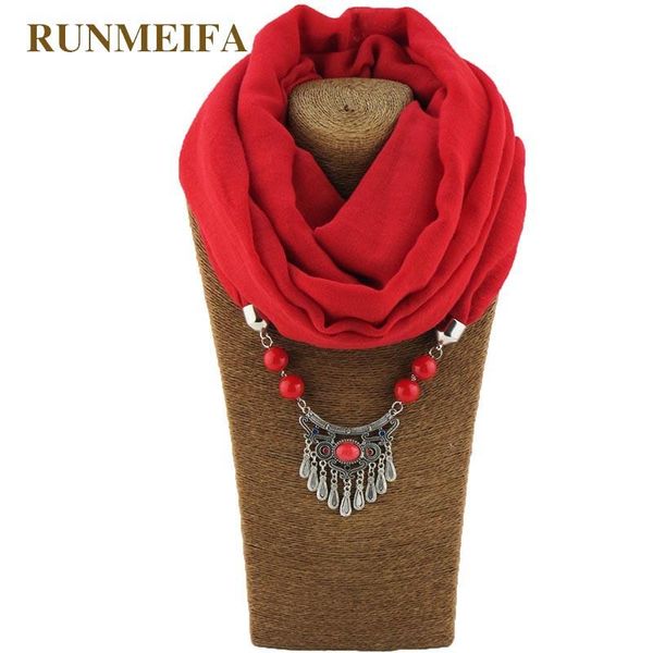 

runmeifa charms pendant necklace scarf jewelry style alloy match keep warm wear beads with pendant jewelry 19560cm wmtitz bdesybag, Blue;gray