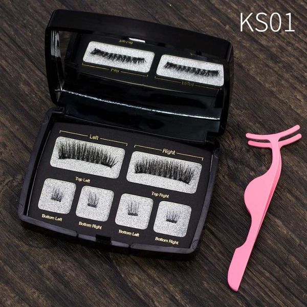 

false eyelashes genailish handmade makeup tool eye lashes magnetic 6d natural long magnet acrylic box sct04-2