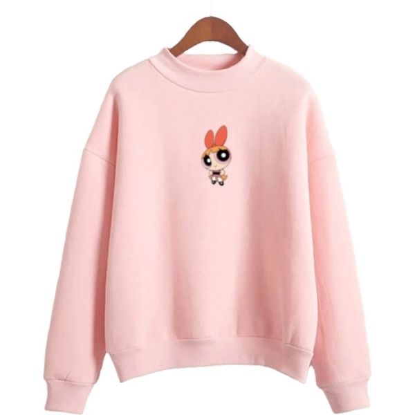 

women hoodies sweatshirt harakuju cartoon print kawaii pullover long sleeve o-neck cute girls tracksuits y200915, Black