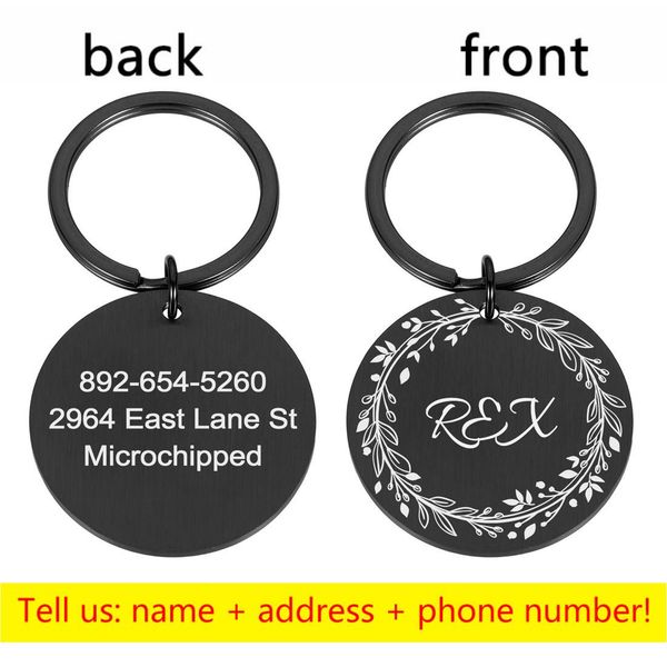 

engraved pet id tags personalized pet id name number address for dog cat puppy collar tag pendant pet accessories q wmtndh