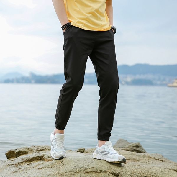 

euojq boysteenagersstudentscottonpure tight boysteenagersstudentscottonpu and pantsmen's trousersoveralls pantsfashionable leggingsmen, Blue
