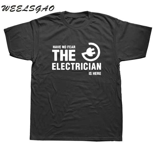 

mens s have no fear the electricia is here man cotton camisetas custom men's short sleeve hoodie designers t shirts sweatshirt
