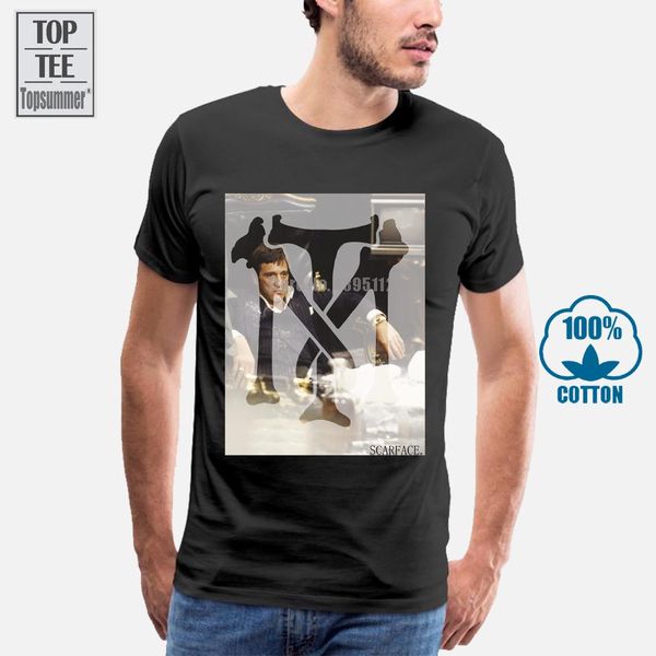 

sport scarface tony montana double exposure licensed t shirt classic movie