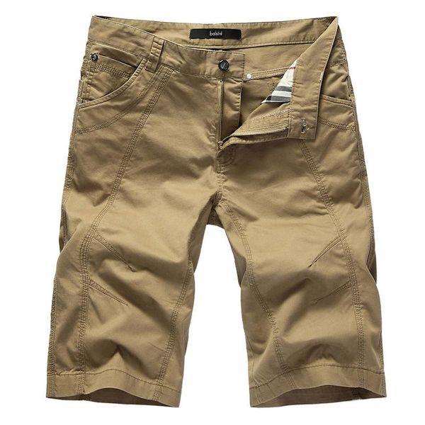 

men's shorts 2021 summer cargo men casual knee length pants fashion sports running cotton plus size 42 44 khak hx327, White;black