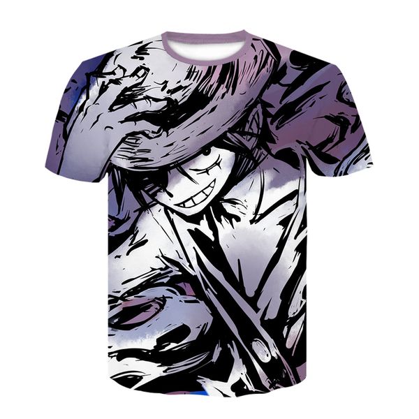 

japanese anime one piece cartoon luffy loose 3d print shirts graphic graphic comics men clothing