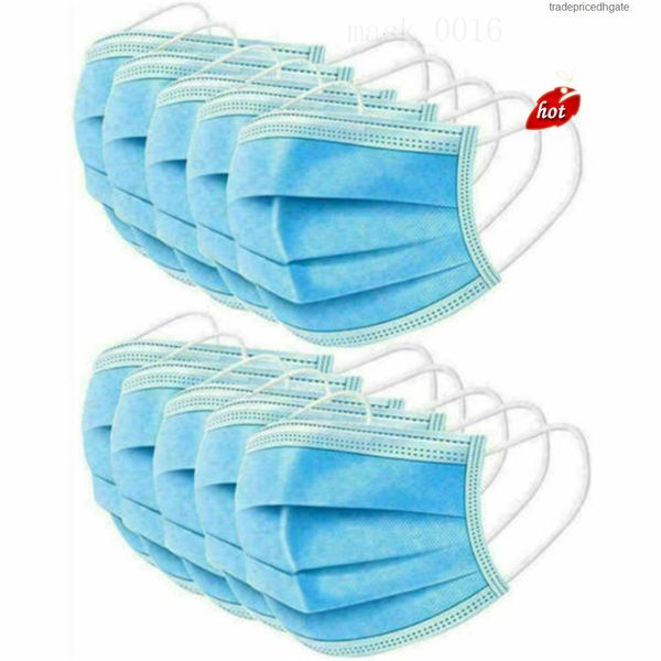 

soft blue wholesale dhl stock] mask [in earloops face masks 50pcs disposable 3 ply mouth cover for care i6o6 d7zr