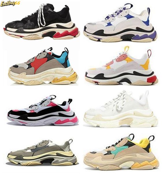

discount triple s casual shoe baskets hommes chaussures zapatos scarpe fashion sneakers womens mens trainers tennis 36-45 dad shoes platform, Black