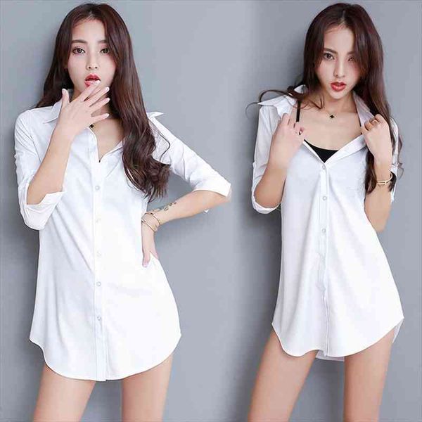 

spring ladies long sleeve white chiffon blouse plus size korean casual women streetwear shirts elegant office shirt