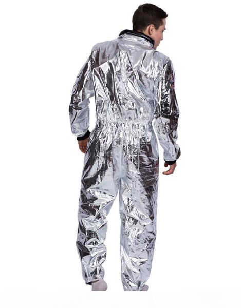 

men astronaut cosplay suits space halloween clothing women costumes party clothes, Black;red