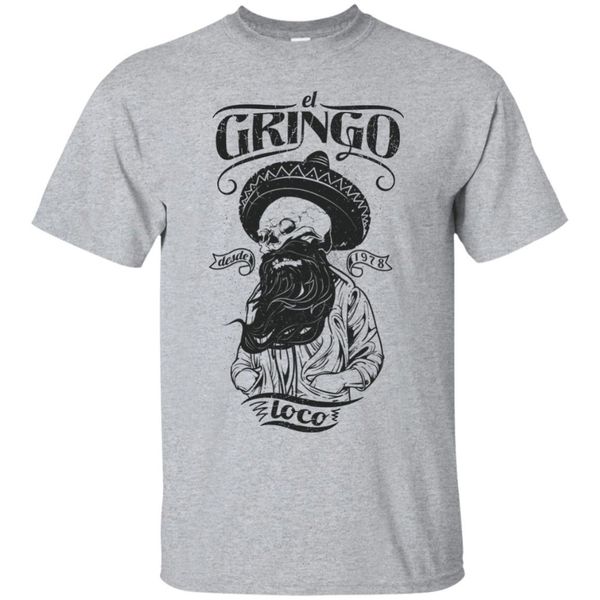 

short sleeve o-neck el gringo loco men beard t-shirt tee shirt sport hooded sweatshirt hoodie