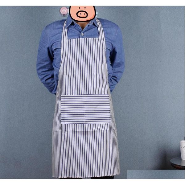 

stripe kitchen apron adjustable kitchen cooking with pockets coverall apron cooking craft baking cle jlllmw bdesybag