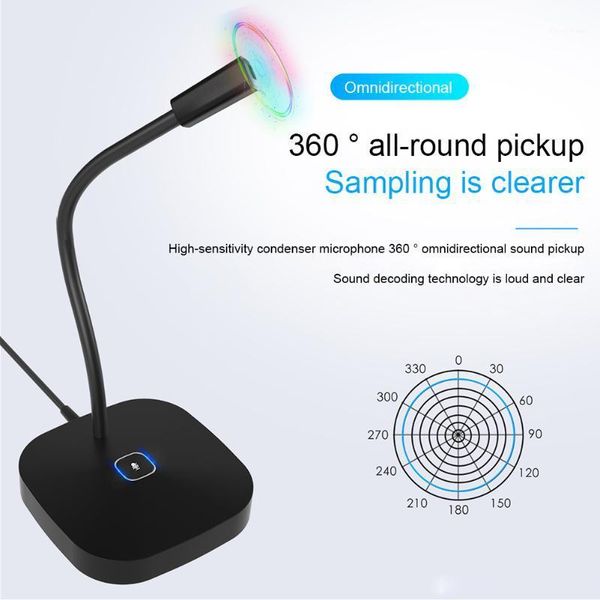 

computer noise reduction recording usb deskmicrophone with mute button condenser 360 gooseneck home office plug and play1