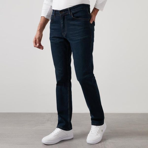 

buratti высокой талией regular fit хлопок джинсы мужские джинсы брюки 7421 s132king, Blue