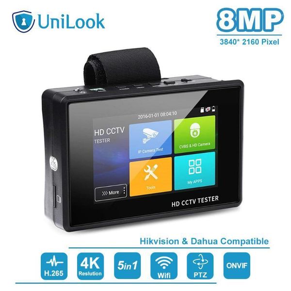 

unilook 5 in 1 cctv tester support up to 4k resolution ahd tvi cvi & cvbs analog camera security video monitor with 4" screen1