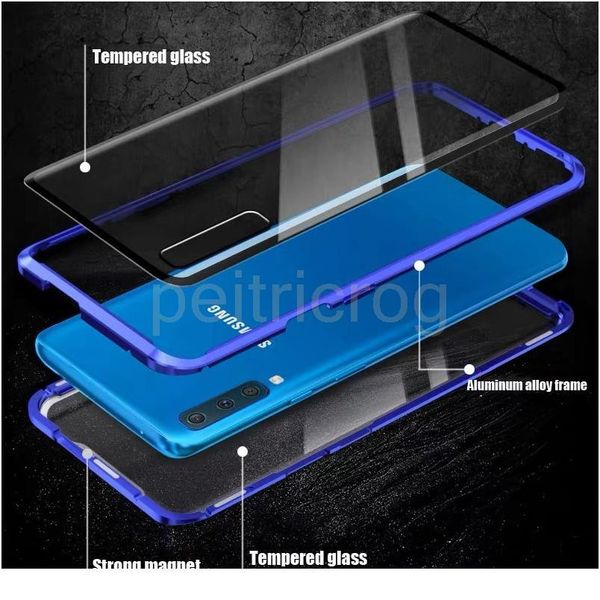 

double sided magnetic metal case for redmi note 9s 9 8 8t 7 pro max for xiaomi mi 10 pro gla qylyla